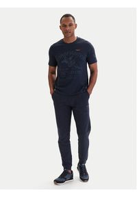 Aeronautica Militare T-Shirt 261TS2525UJ00686 Granatowy Regular Fit. Kolor: niebieski. Materiał: bawełna #4