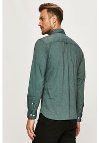 PRODUKT by Jack & Jones - Produkt by Jack & Jones - Koszula. Okazja: na co dzień. Typ kołnierza: button down. Kolor: zielony. Materiał: tkanina, bawełna. Długość: długie. Wzór: gładki. Styl: casual #2