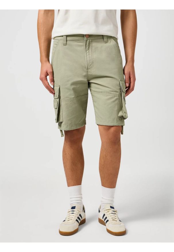 Wrangler - WRANGLER MĘSKIE SPODENKI WRANGLER CJ CARGO SHORTS TEA 112362504