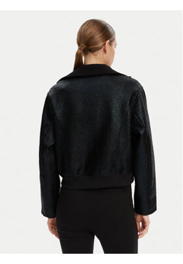DKNY Kurtka przejściowa P4JJ6XIY Czarny Regular Fit. Kolor: czarny. Materiał: syntetyk