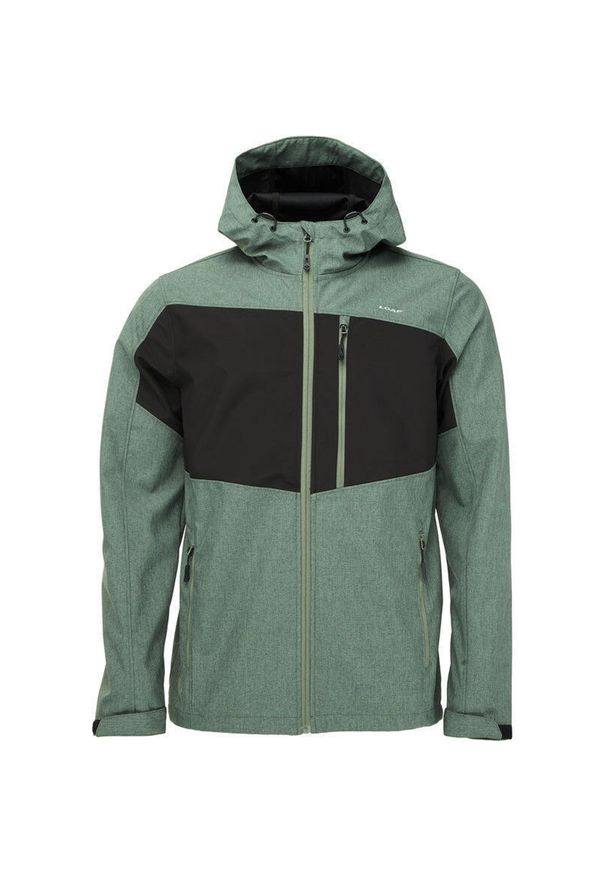 ZENZIMAT - Męska kurtka softshell LOAP Ladan zielono-czarna S. Kolor: czarny. Materiał: softshell. Sezon: wiosna