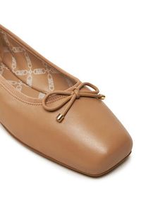 Michael Kors Baleriny Collette Leather Ballet Flat 40T4CTFP1L Brązowy. Kolor: brązowy. Materiał: skóra