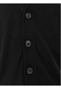 Calvin Klein Kardigan K10K112260 Czarny Regular Fit. Kolor: czarny. Materiał: wełna #4