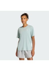 Adidas - Koszulka adi365 Running Essentials. Kolor: zielony. Technologia: ClimaCool (Adidas). Sport: bieganie #1