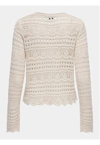 JDY Sweter Sun Lay 15287384 Beżowy Regular Fit. Kolor: beżowy. Materiał: syntetyk