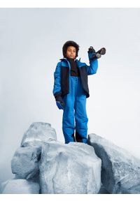 4f - Kurtka narciarska membrana 5 000 chłopięca. Kolor: niebieski. Materiał: materiał, poliester. Sezon: zima. Sport: narciarstwo #1