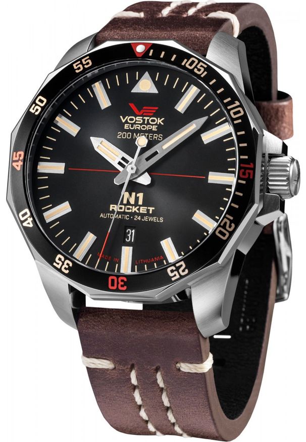 Zegarek Vostok Europe Zegarek męski Vostok Europe NH35A-225A709 brązowy. Kolor: brązowy