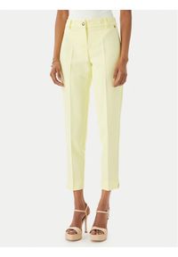 Maryley Spodnie materiałowe 26EB52Z/43LE Żółty jasny Regular Fit. Kolor: żółty. Materiał: syntetyk #1