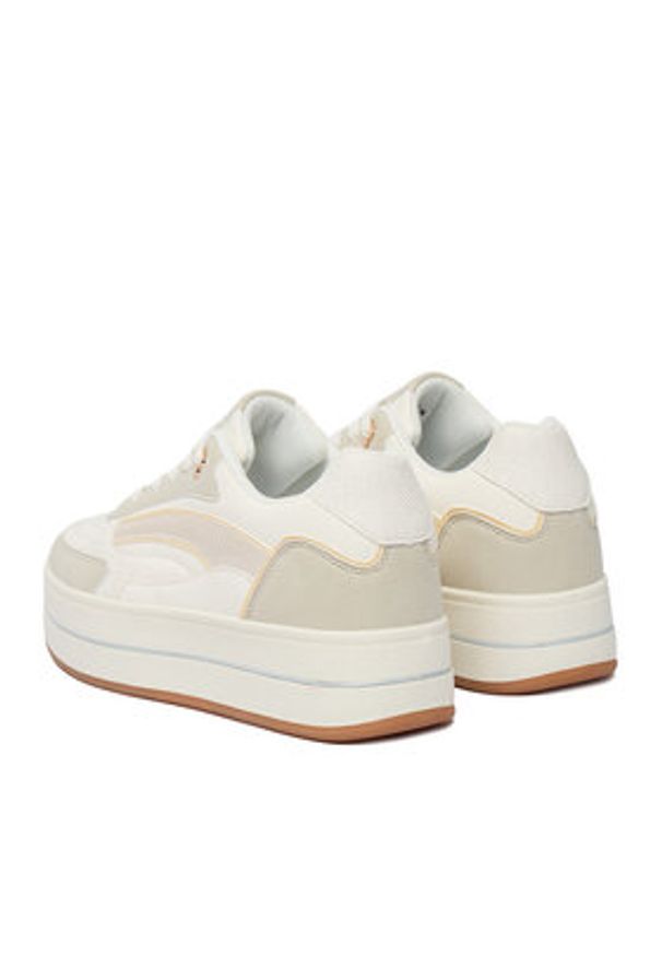 MEXX Sneakersy CEO-MI001010961W Écru. Kolor: kremowy. Materiał: skóra