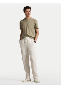Polo Ralph Lauren T-Shirt 710969628006 Khaki Custom Slim Fit. Typ kołnierza: polo. Kolor: brązowy. Materiał: bawełna #4
