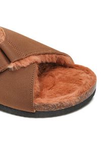 Home & Relax Kapcie AGK21110 Brązowy. Kolor: brązowy. Materiał: skóra #5