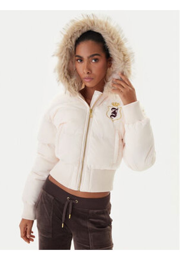 Juicy Couture Kurtka zimowa JCOIJ225557 Różowy Oversize. Kolor: różowy. Materiał: syntetyk. Sezon: zima