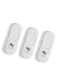 Skarpety Puma Footie 3 Pack, Dla obu płci. Kolor: biały. Materiał: bawełna, materiał