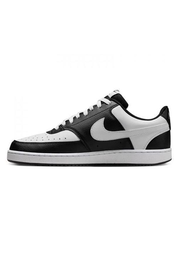 Buty do chodzenia męskie Nike Court Vision Low. Zapięcie: sznurówki. Kolor: biały, czarny, wielokolorowy. Materiał: skóra, syntetyk, materiał. Szerokość cholewki: normalna. Model: Nike Court. Sport: turystyka piesza