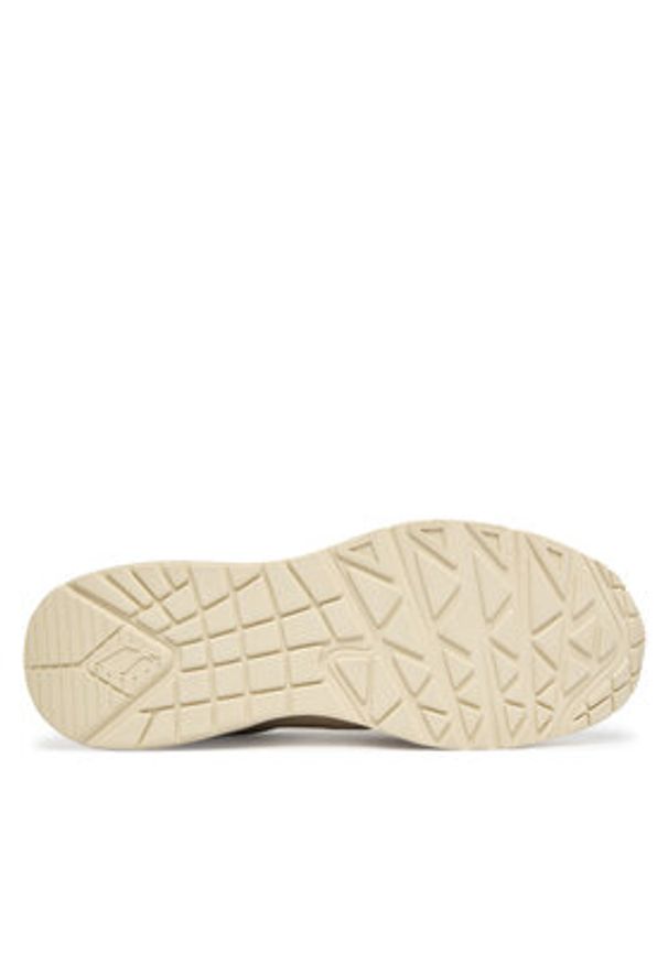 skechers - Skechers Sneakersy Uno Wedge - Safari Daze 177521/OFWT Beżowy. Kolor: beżowy. Materiał: skóra