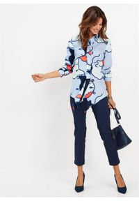 bonprix - Spodnie 7/8 z bengaliny. Kolor: niebieski #2