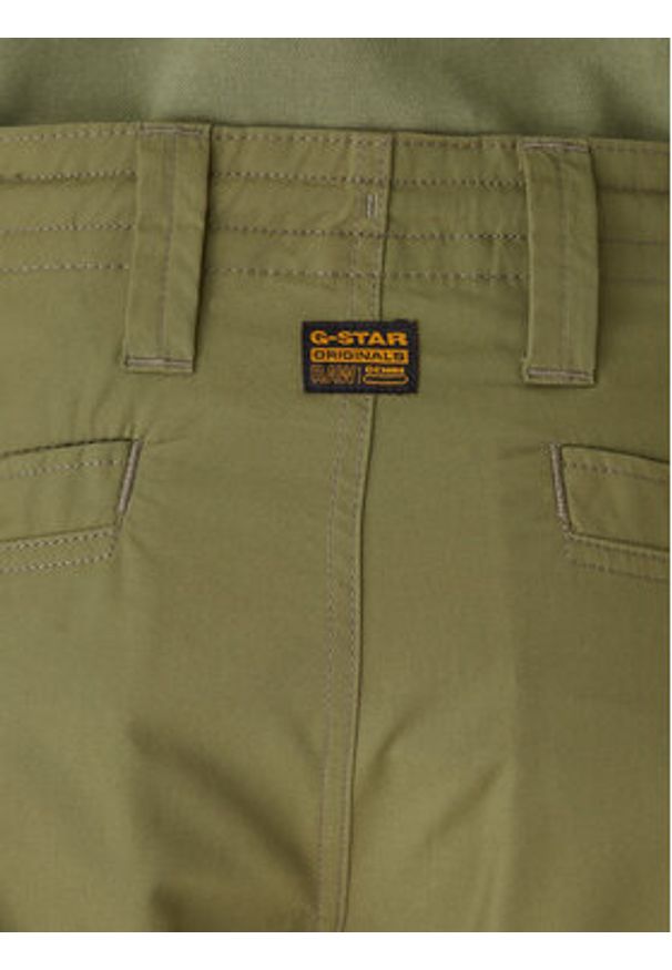 G-Star RAW - G-Star Raw Szorty materiałowe Core D26220-C973 Zielony Regular Fit. Kolor: zielony. Materiał: bawełna