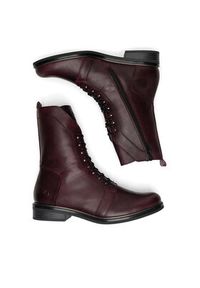 Remonte Trzewiki D8380-35 Bordowy. Kolor: czerwony. Materiał: skóra #7