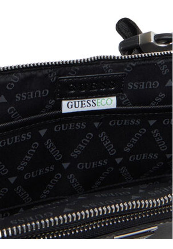 Guess Saszetka nerka HMMISA P5214 Czarny. Kolor: czarny. Materiał: skóra
