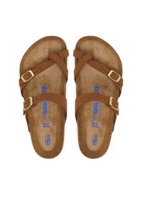 Birkenstock Japonki Mayari Sfb 1032243 Brązowy jasny. Kolor: brązowy. Materiał: nubuk, skóra #6