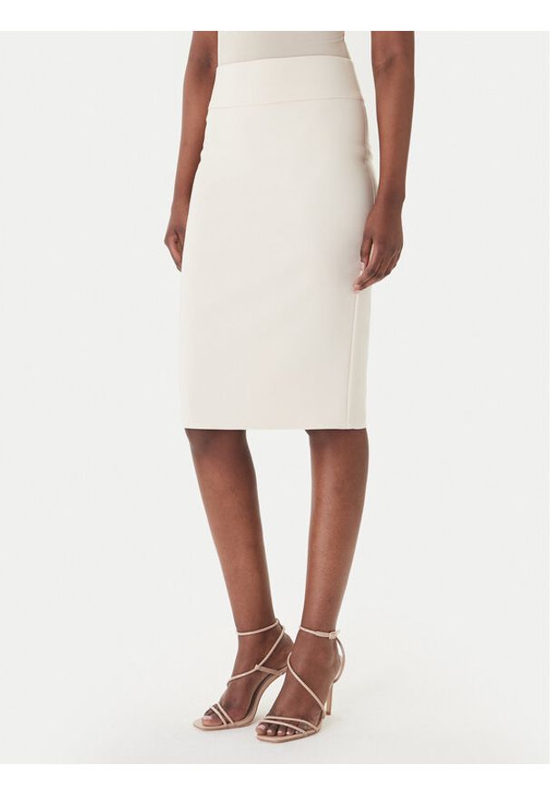 Rinascimento Spódnica ołówkowa CFC0128651003 Beżowy Slim Fit. Kolor: beżowy. Materiał: syntetyk