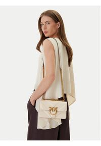 Pinko - PINKO Torebka Love One Mini Light Dc. Al 25-26 PLTT 104550 A2OS Écru. Materiał: skórzane #3