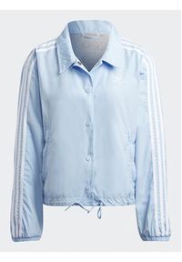 Adidas - adidas Kurtka przejściowa Adicolor Classics 3-Stripes Coach Jacket IC5480 Błękitny Loose Fit. Kolor: niebieski. Materiał: syntetyk #5