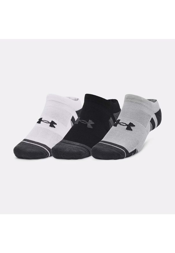 Skarpety Under Armour Performance Tech NS 3 pary. Kolor: szary, biały, wielokolorowy