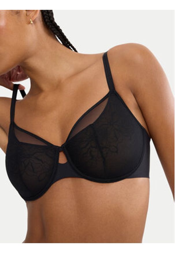 Triumph Biustonosz z fiszbiną Comfort Contour 10226401 Czarny. Kolor: czarny. Materiał: syntetyk