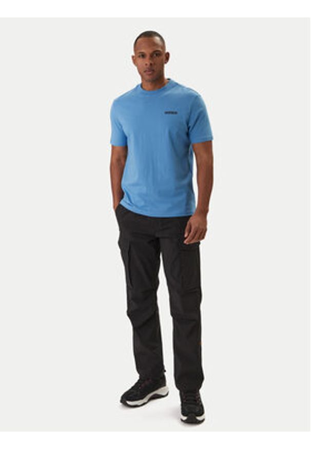 Napapijri T-Shirt Smallbox NP0A88TR Niebieski Regular Fit. Kolor: niebieski. Materiał: bawełna