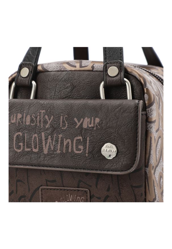 Brązowy Stylowy Kuferek Damski Anekke Premium. Kolor: brązowy. Materiał: skórzane. Styl: elegancki. Rodzaj torebki: na ramię