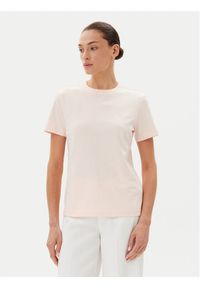Calvin Klein Jeans T-Shirt LV047B224G Różowy Regular Fit. Kolor: różowy. Materiał: bawełna