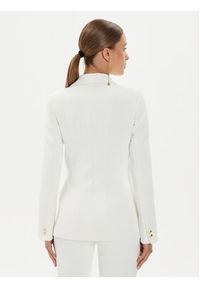 Elisabetta Franchi Marynarka GI-094-46E2-V500 Biały Regular Fit. Kolor: biały. Materiał: syntetyk #4