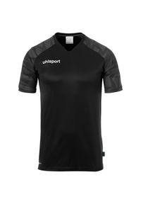 UHLSPORT - Koszulka dziecięca Uhlsport Goal 25. Kolor: brązowy, wielokolorowy, czarny, szary. Materiał: materiał. Sport: piłka nożna