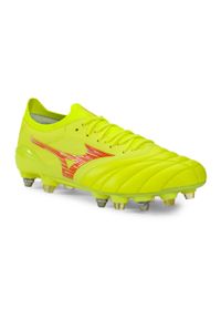 Buty piłkarskie męskie Mizuno Morelia Neo IV Β Japan Mix. Kolor: pomarańczowy, zielony, wielokolorowy. Sport: piłka nożna