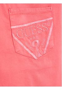 Guess Sukienka codzienna J3GK00 WFGB0 Różowy Regular Fit. Okazja: na co dzień. Kolor: różowy. Materiał: bawełna. Typ sukienki: proste. Styl: casual