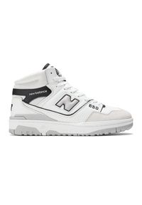 Buty unisex New Balance BB650RWH – białe. Okazja: na co dzień. Kolor: biały. Materiał: materiał, skóra. Szerokość cholewki: normalna. Sezon: lato. Sport: koszykówka, fitness