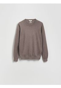 Reserved - Sweter z domieszką kaszmiru - beżowy. Kolor: beżowy. Materiał: kaszmir