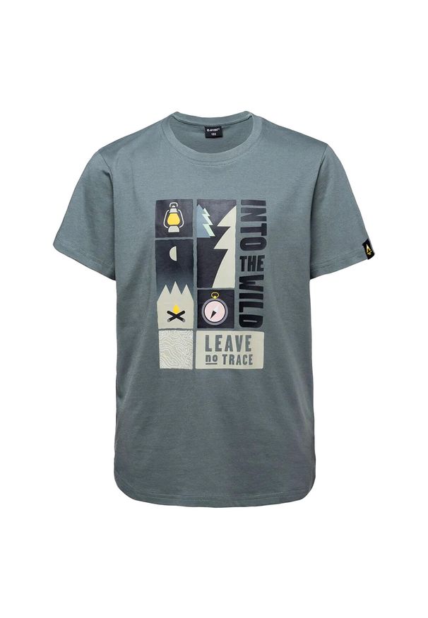 Hi-tec - Koszulka Dziecięca Juni. Kolor: zielony. Sport: turystyka piesza