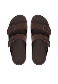 BOSS Klapki Surfley Sand MF 50563157 Brązowy. Kolor: brązowy. Materiał: skóra #5
