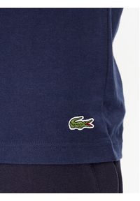 Lacoste T-Shirt TH1285 Granatowy Regular Fit. Kolor: niebieski. Materiał: bawełna #7