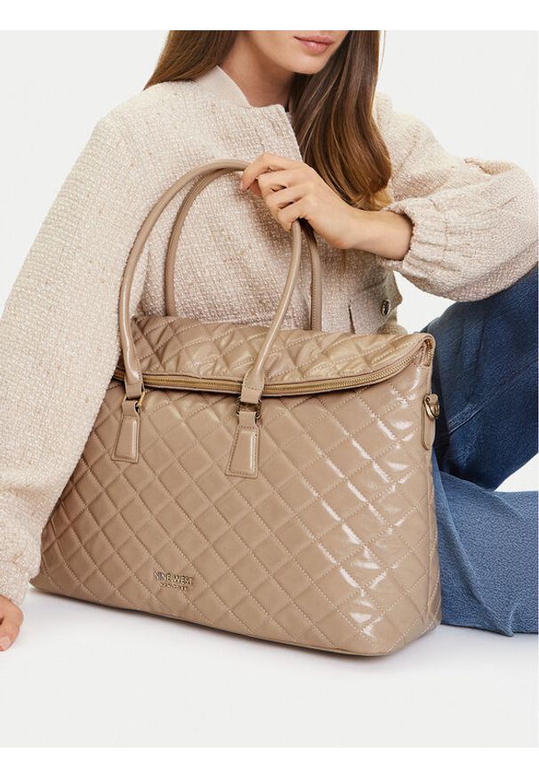 Nine West Torebka CEO-SOPHIA-LA374-4066 Beżowy. Kolor: beżowy