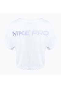 Koszulka treningowa damska Nike Dri-Fit Pro. Kolor: biały. Technologia: Dri-Fit (Nike)