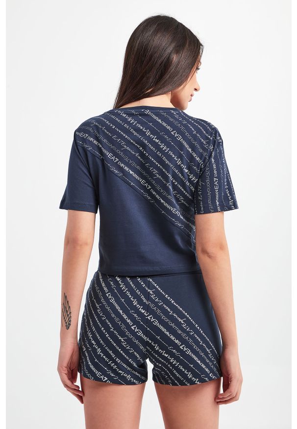 EA7 Emporio Armani - T-shirt EA7 EMPORIO ARMANI. Długość: krótkie. Wzór: geometria