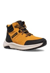 Buty do chodzenia dla dzieci Merrell Greylock. Zapięcie: sznurówki. Kolor: wielokolorowy. Materiał: materiał, skóra, syntetyk. Szerokość cholewki: normalna. Sport: turystyka piesza