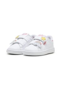 Puma - Sneakersy dla małych dzieci Smash 3.0 Badges PUMA White Passionfruit Pink. Kolor: biały, różowy, wielokolorowy