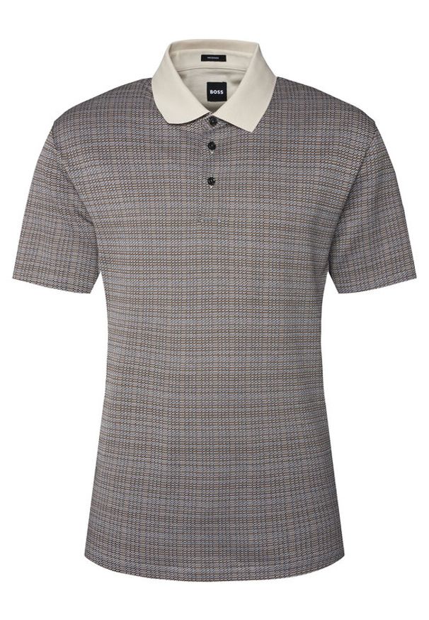 BOSS Polo H-Parris 102 50543402 Szary Regular Fit. Typ kołnierza: polo. Kolor: szary. Materiał: bawełna