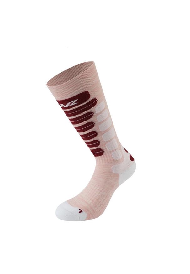 LENZ - Skarpety narciarskie dziecięce Lenz SKIING KIDS 2.0. Kolor: wielokolorowy, czerwony, biały, różowy. Sport: narciarstwo