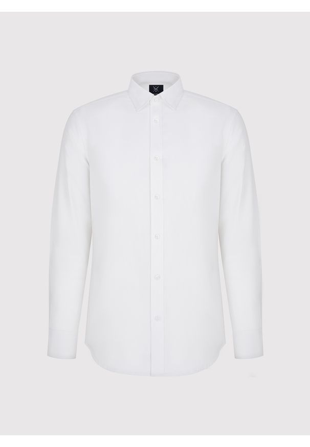 Pako Lorente - PAKO LORENTE – Biała bawełniana koszula męska. Kolor: biały. Materiał: bawełna. Długość rękawa: długi rękaw. Długość: długie. Sezon: wiosna