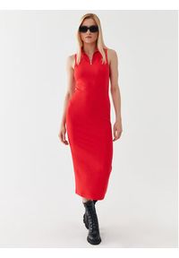 Hugo Sukienka codzienna Nerie 50482713 Czerwony Slim Fit. Okazja: na co dzień. Kolor: czerwony. Materiał: syntetyk. Typ sukienki: proste. Styl: casual #3